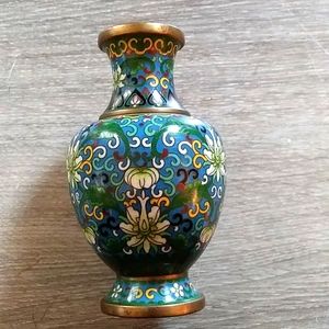 Cloisonée vase